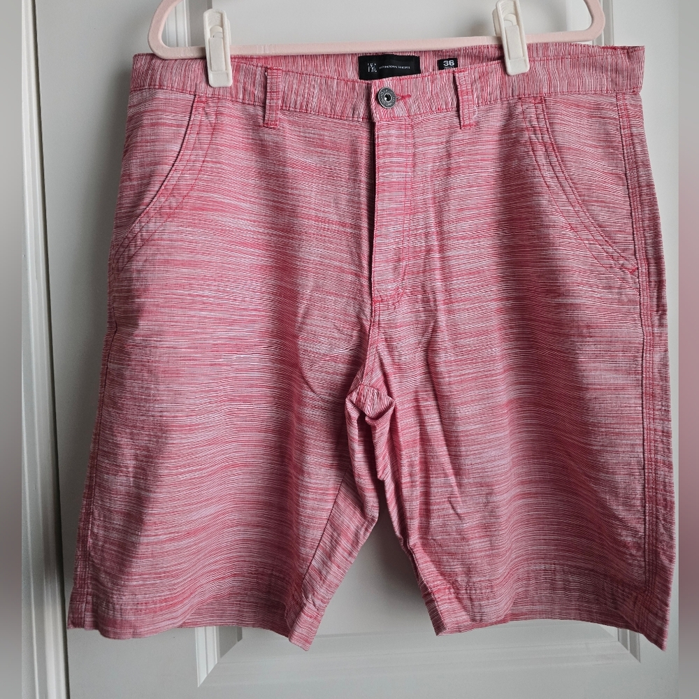 INC International Concepts Red Striped Men Shorts